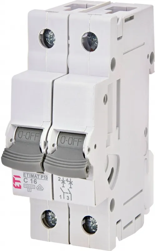 Miniature circuit breaker ETIMAT P10 2p B10  15kA 001901708