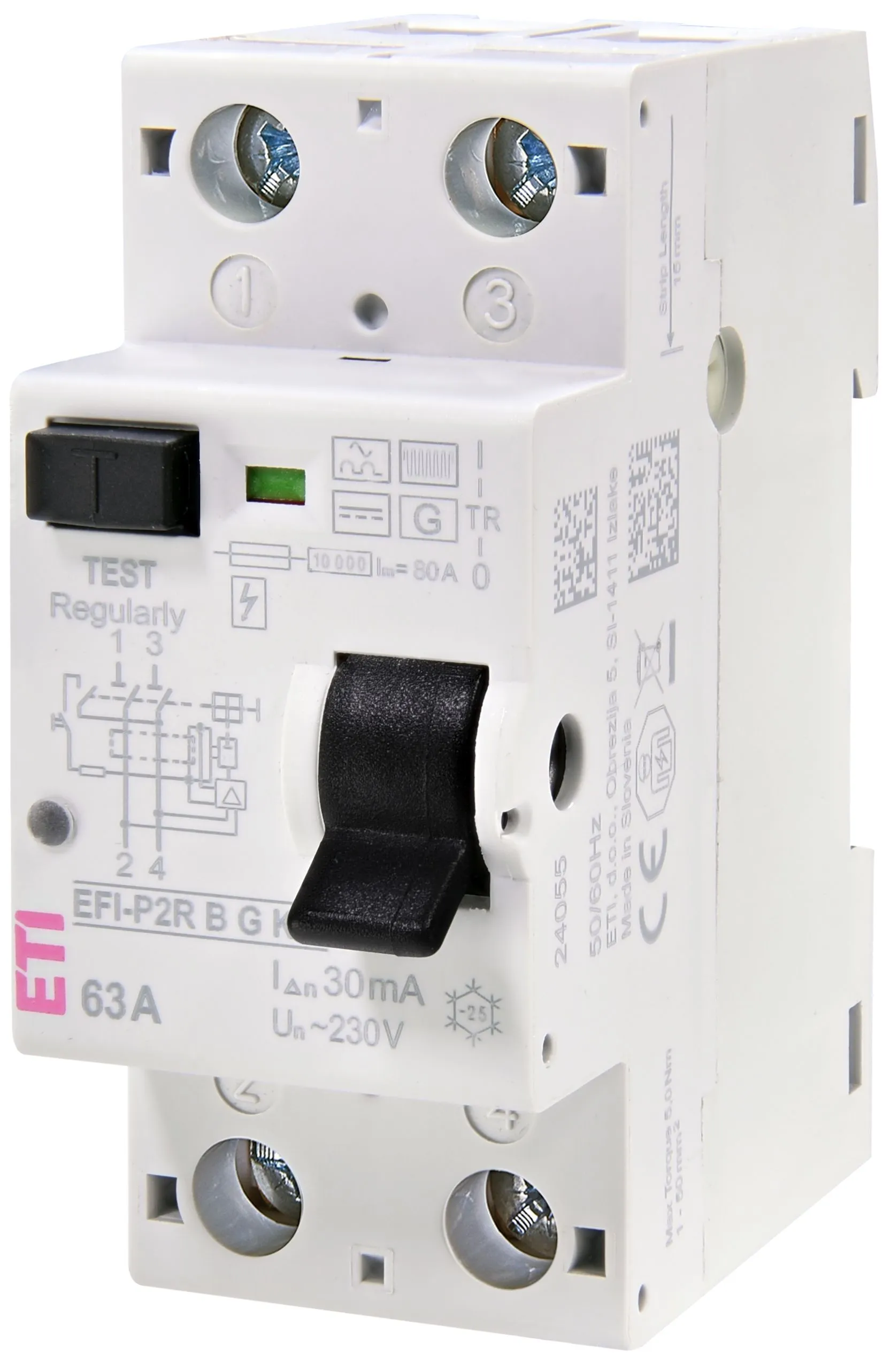 RCCB EFI-P2R B G/KV 63/0.03 002061003