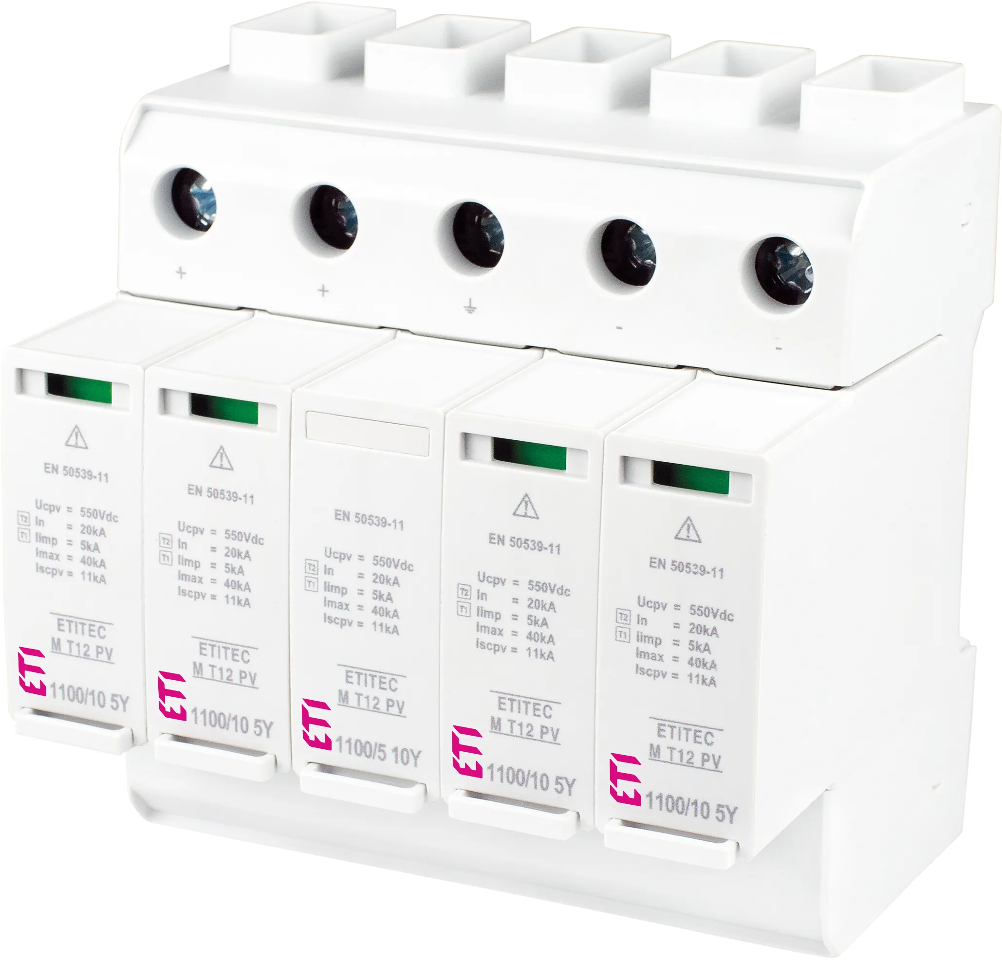 Surge arrester ETITEC M T12 PV 1100/10 5Y 002440675