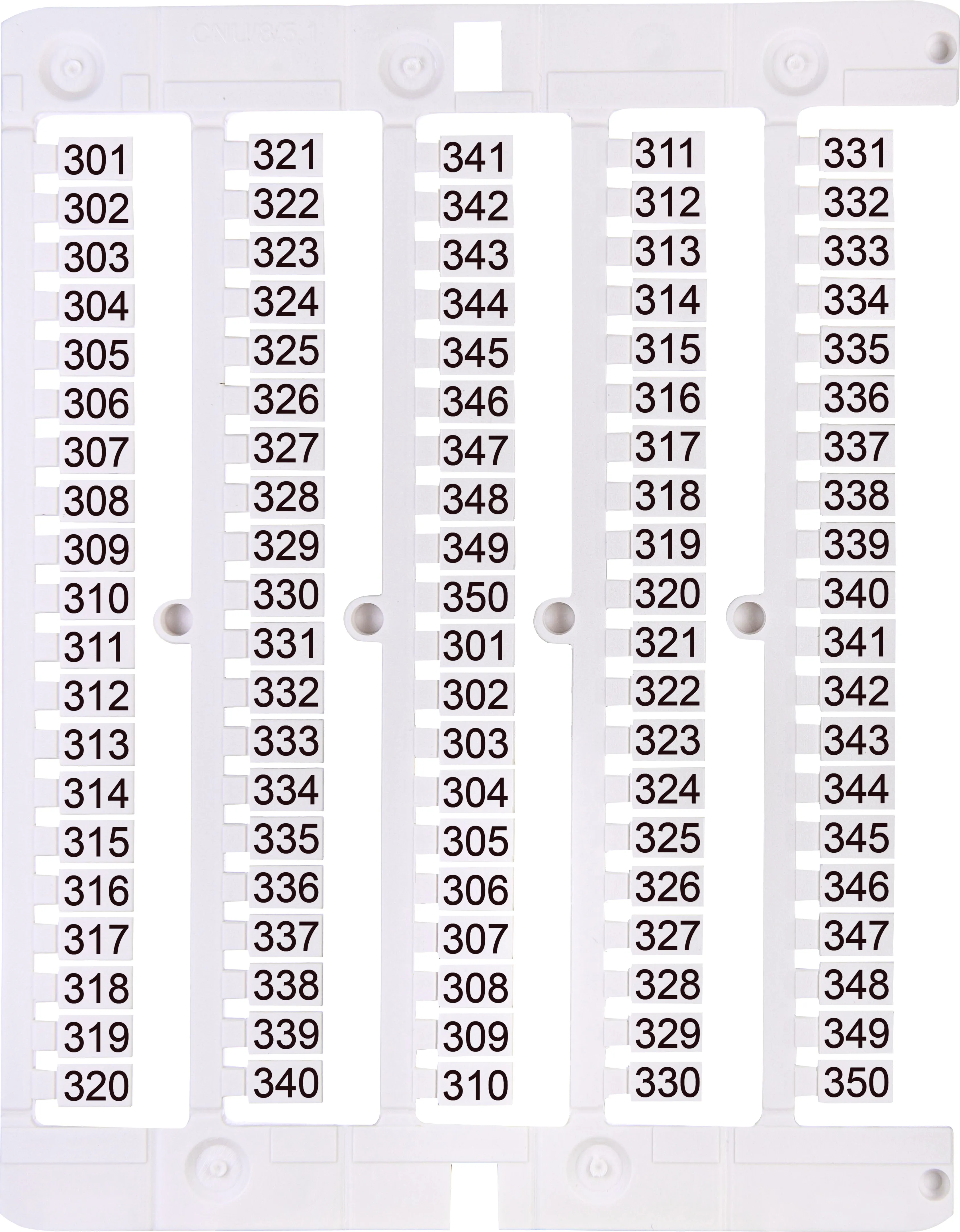 Designation plate ES-NU0851301 003903083