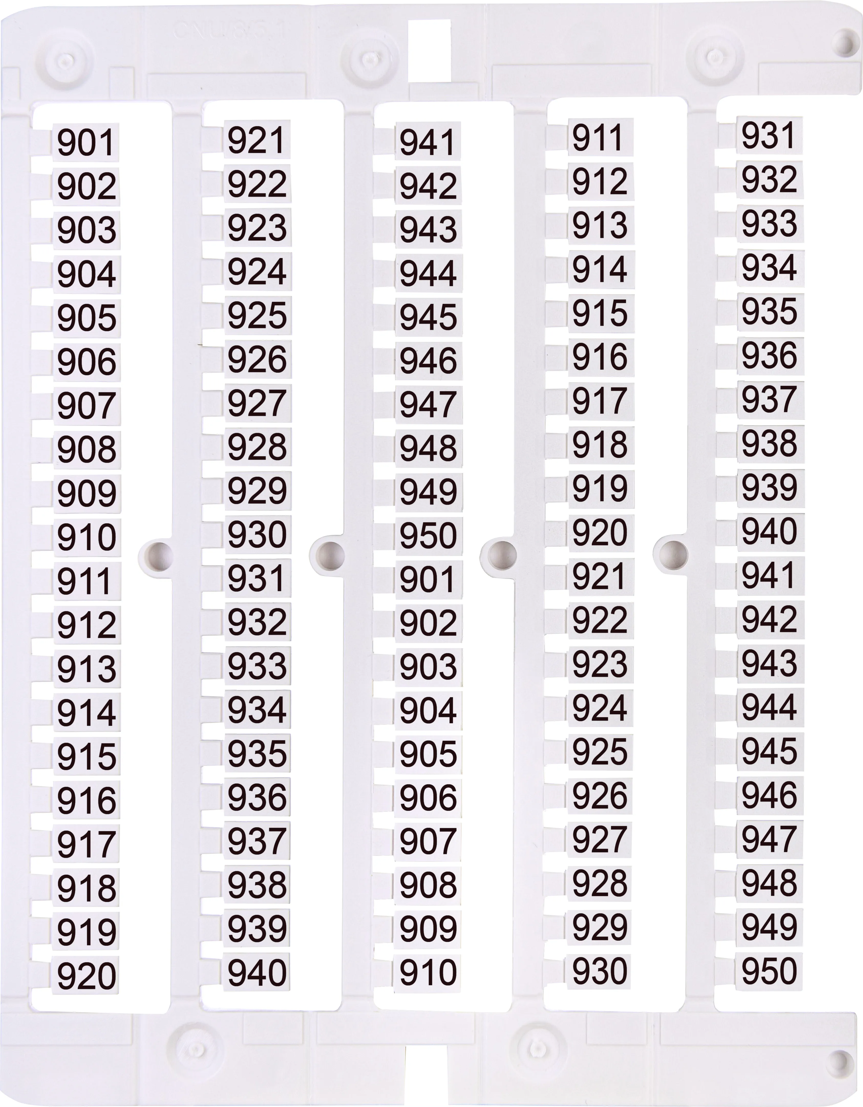 Designation plate ES-NU0851901 003903095