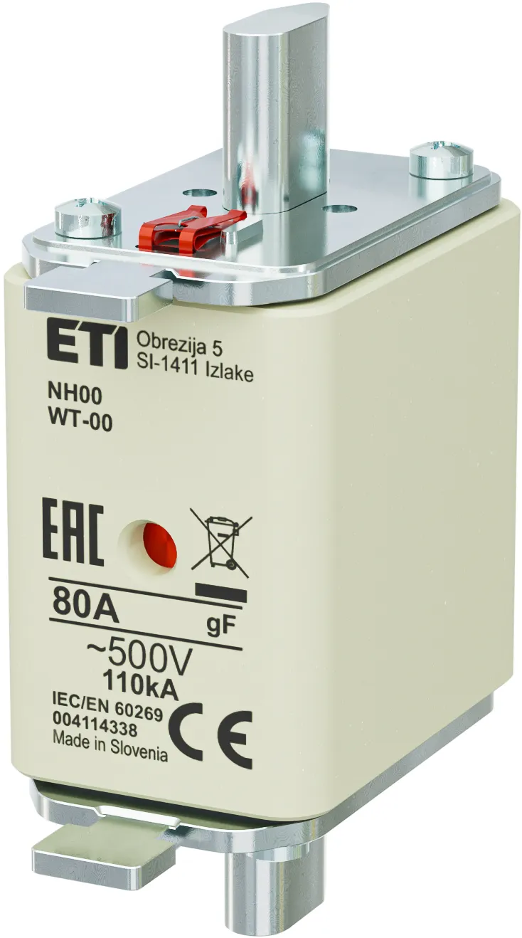 Fuse link NH00/WT-00 gF 80A/500V 004114338