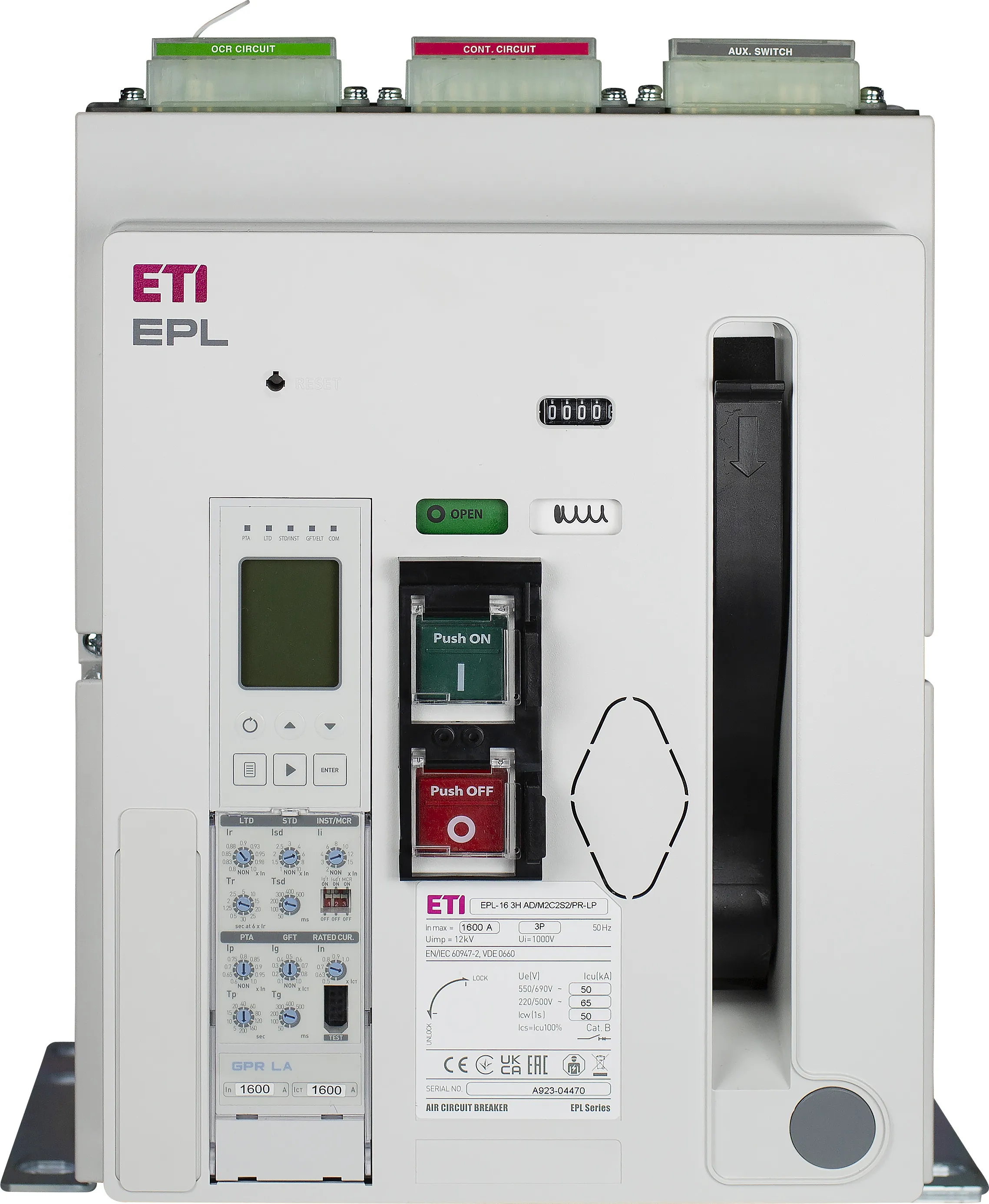 Air Circuit Breaker EPL-12 3H AF/M2C2S2/PR-LP 004695719