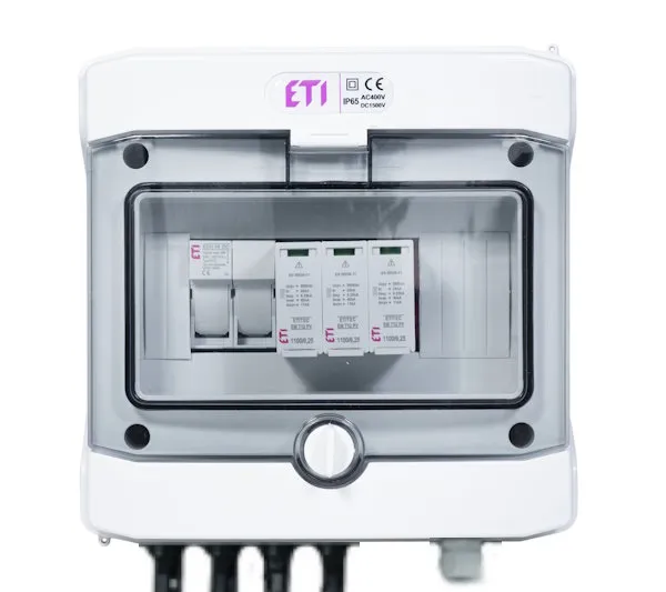 Assemblied distribution box RFVE1100/8-DC1/1-16-EMT12-C 001107045