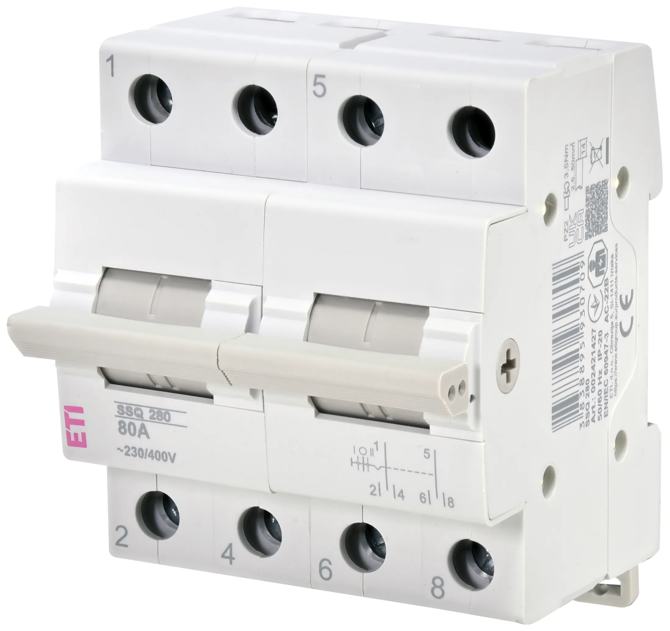 Center-off change-over switch SSQ  280 002421427