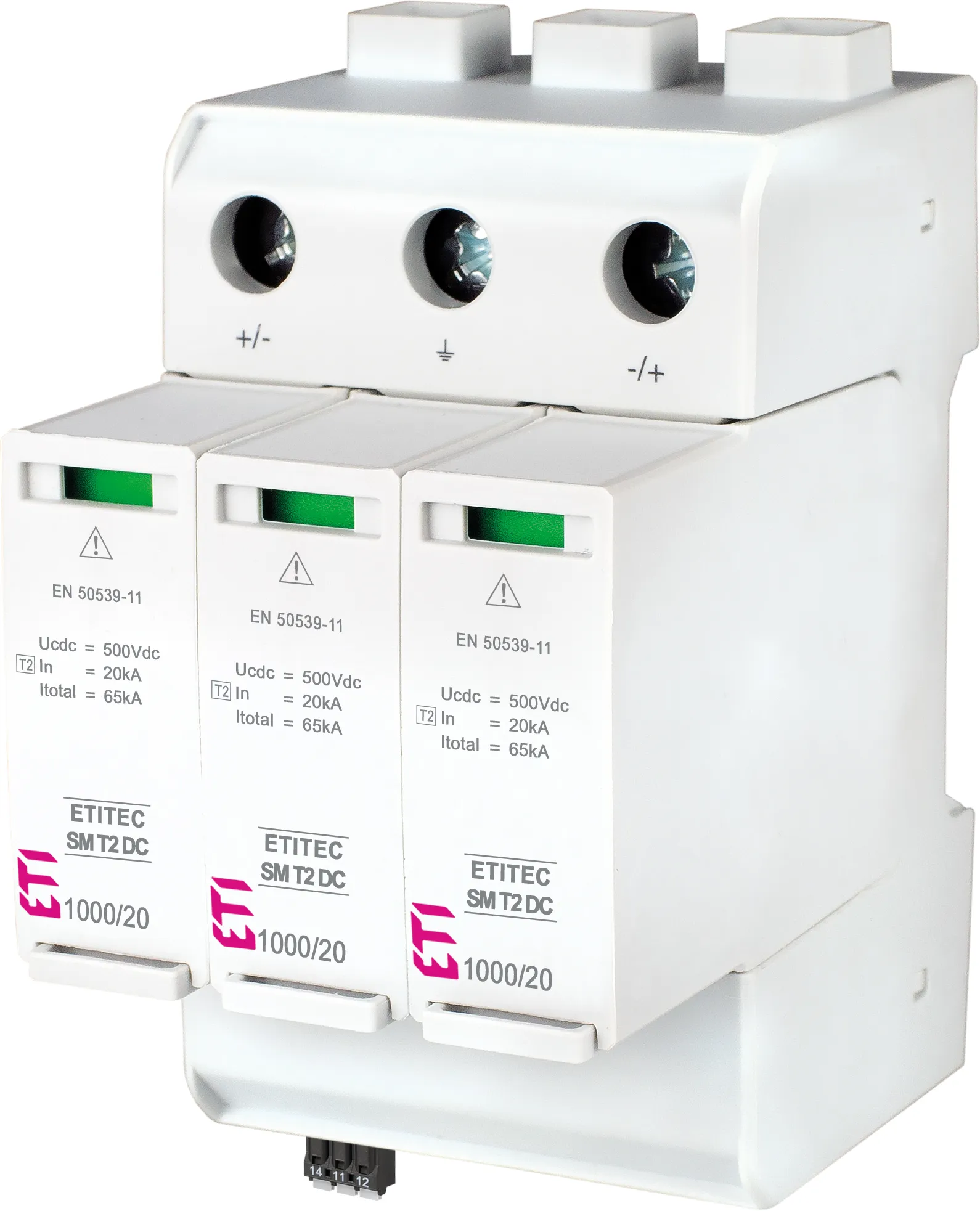 Surge arrester ETITEC SM T2 DC 1000/20 Y RC 002440729