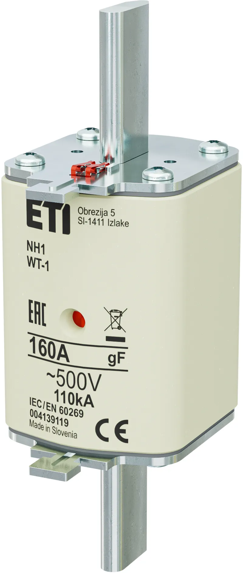 Fuse link NH1/WT-1 gF 160A/500V 004139119