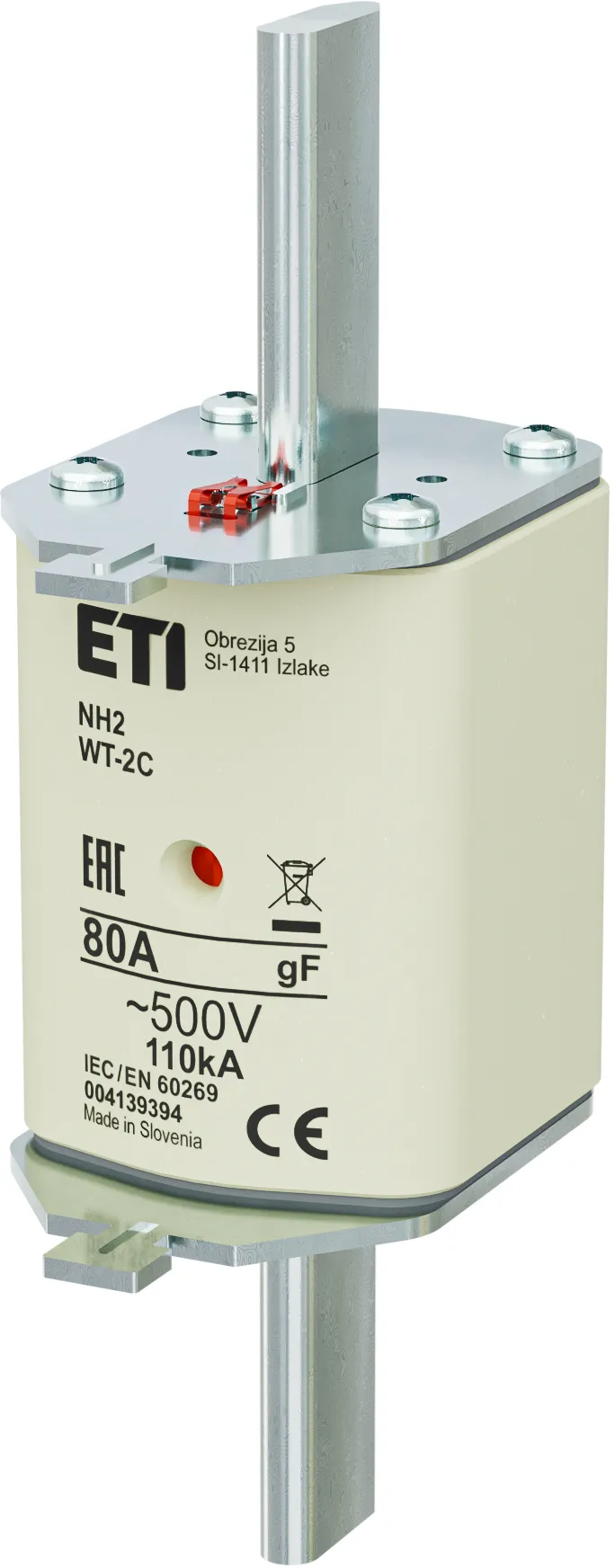 Fuse link NH2/WT-2C gF 80A/500V 004139394