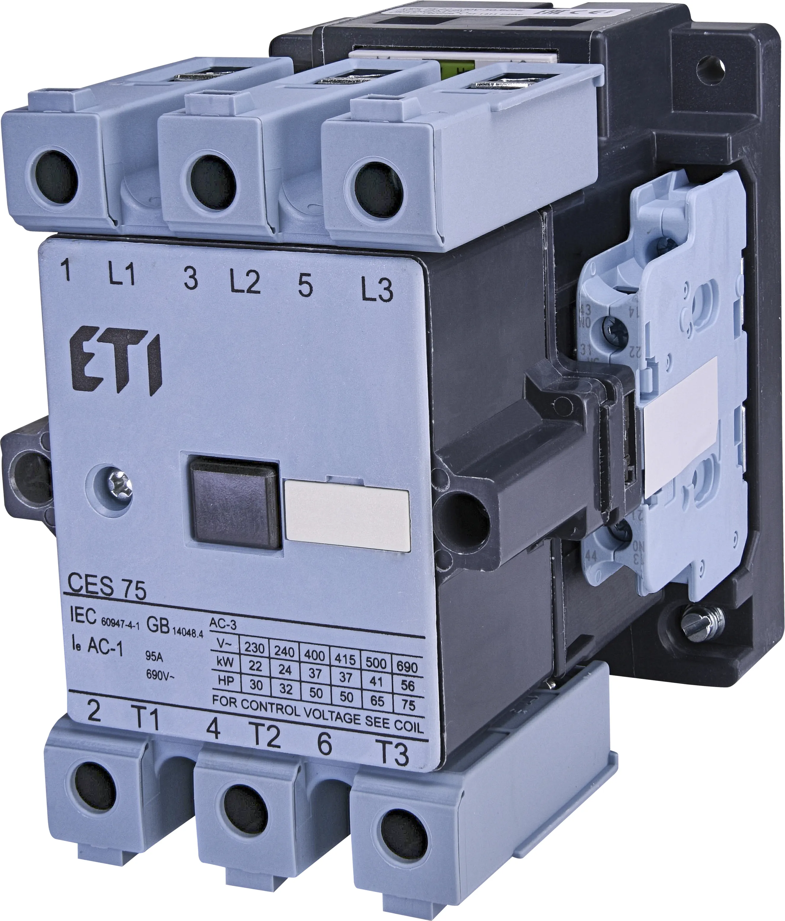 Motor contactor CES 75.22-230V-50/60Hz 004646563
