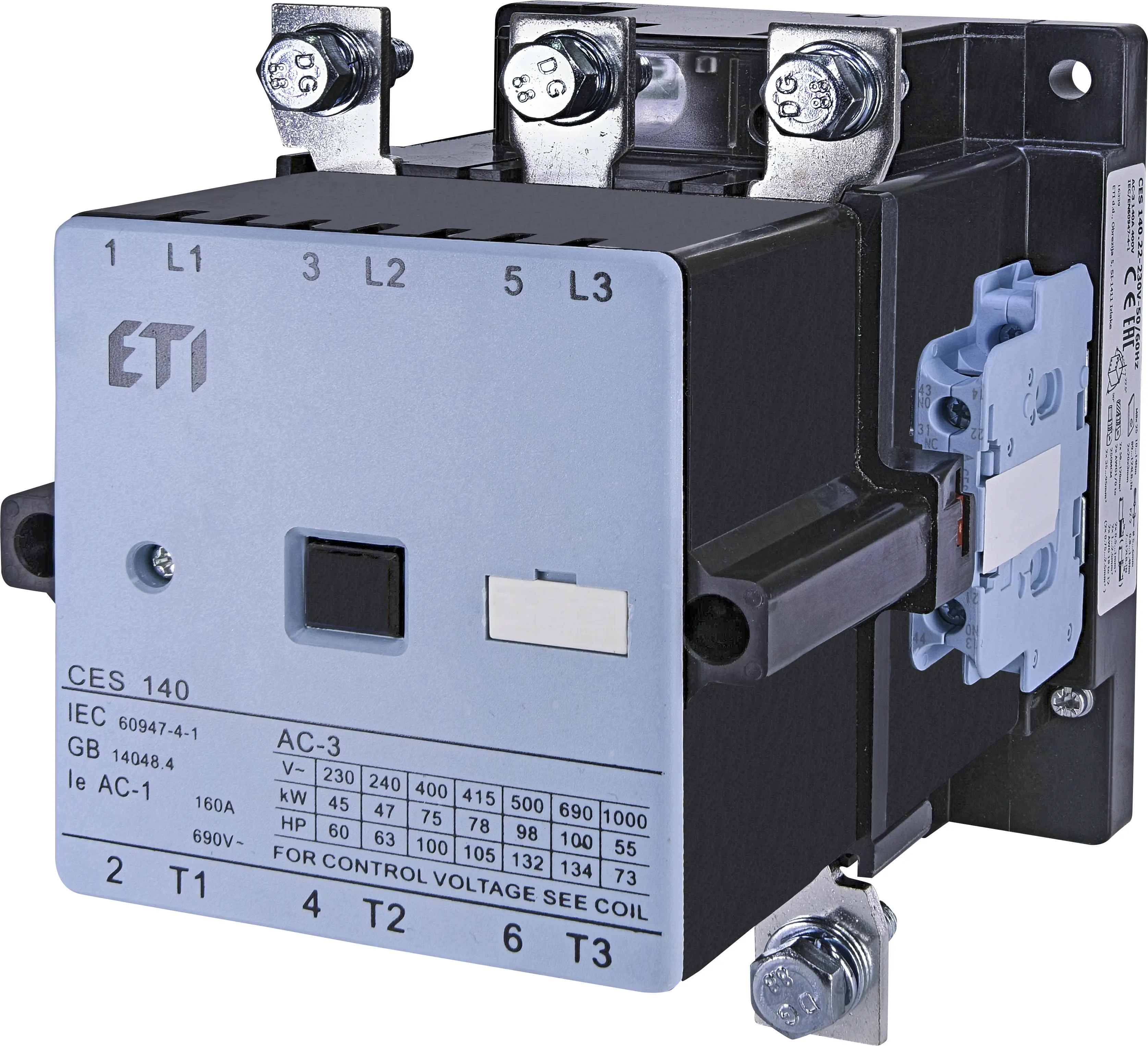 Motor contactor CES 140.22-230V-50/60Hz 004646568