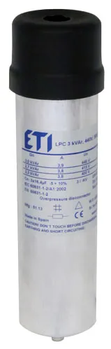 Capacitor LPC 5 kVAr, 525V, 50Hz 004656743