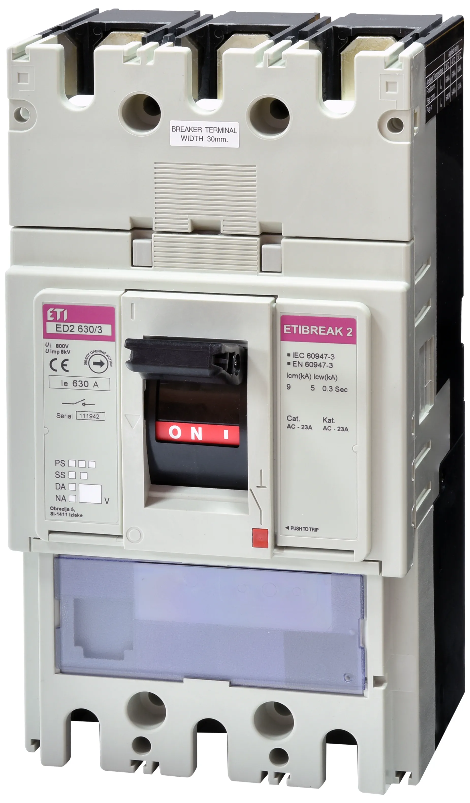 Switch disconnector ED2 630/3 004671275