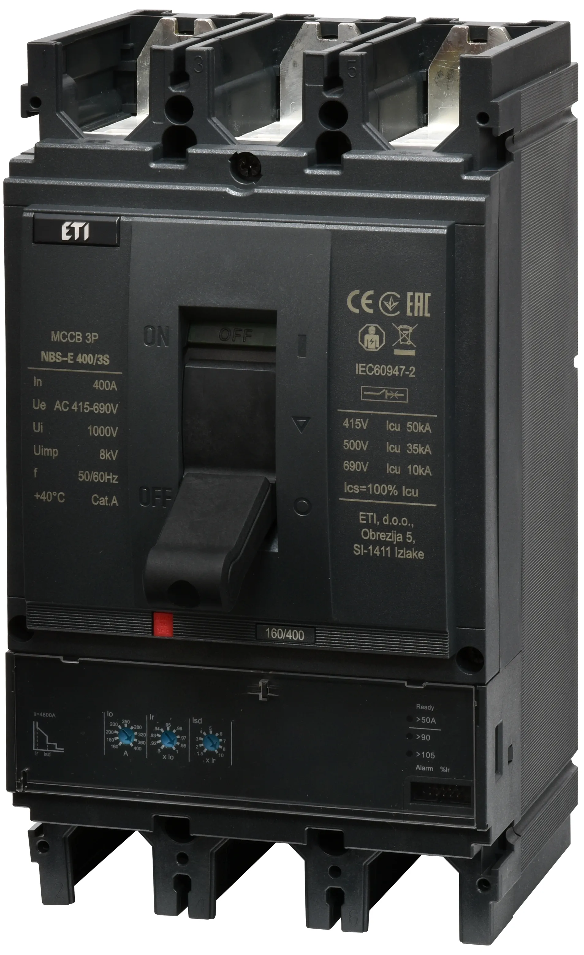 Molded Case Circuit Breaker NBS-E 400/3S 400A 3P 004673111